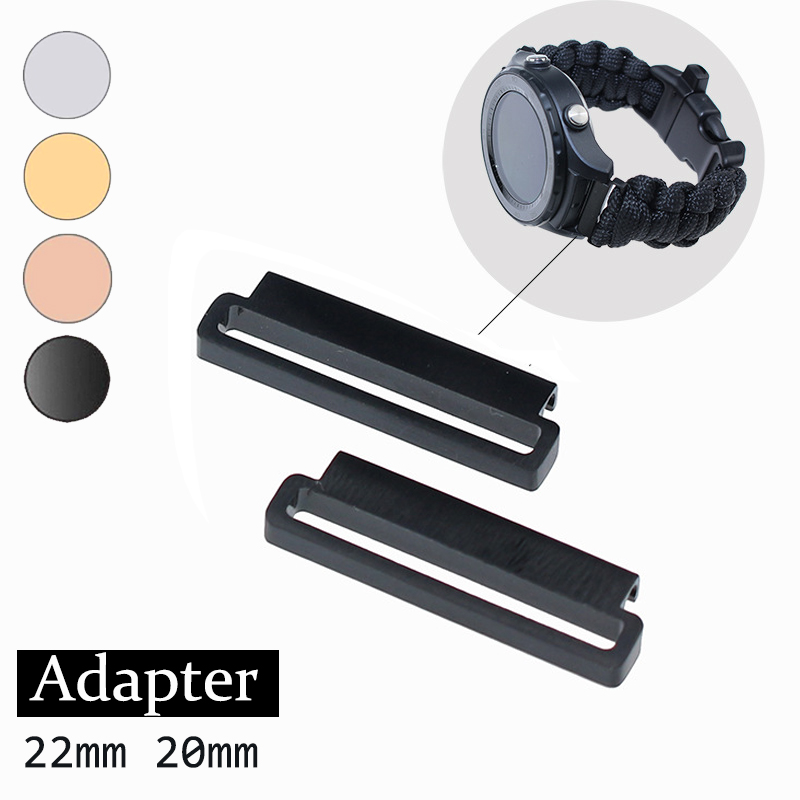 Nato Strap Nylon - 2Pcนาฬิกาข้อมือนาฬิกาข้อมืออะแดปเตอร์22มม.20มม.สมาร์ทWatchband ConnectorสำหรับHuawei Samsung Smartwatchเข็มขัด