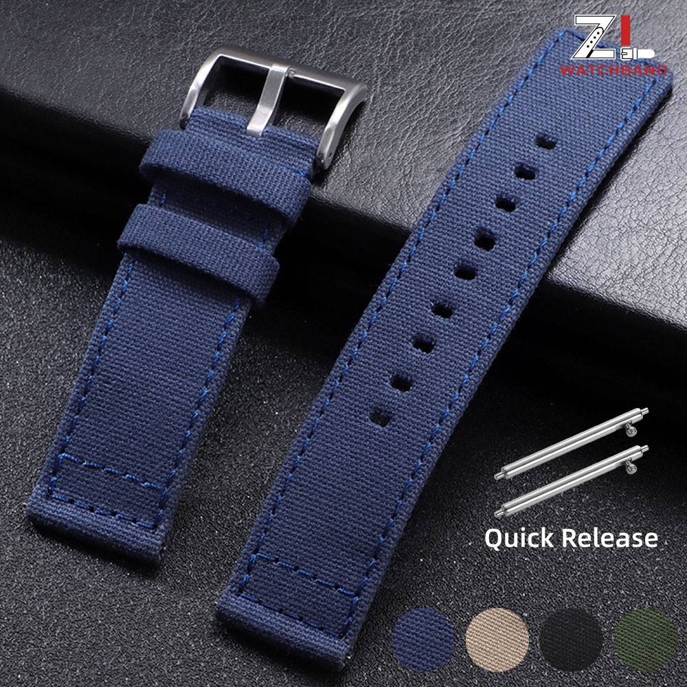 Canvas Strap Watch - สายนาฬิกาไนลอน 20 มม. 22 มม. สำหรับ