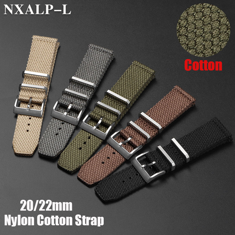 Suede Strap Watch - สายนาฬิกาผ้าไนลอนคุณภาพสูงสำหรับ Seiko สำหรับ Omega สายรัดข้อมือสร้อยข้อมือกีฬาทหารสำหรับผู้ชาย20มม. 22มม.
