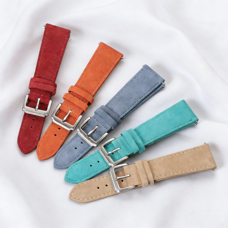Suede Strap Watch - สายนาฬิกาหนังกลับแบบถอดเร็ว ขนาด 18 มม. 19 มม.
