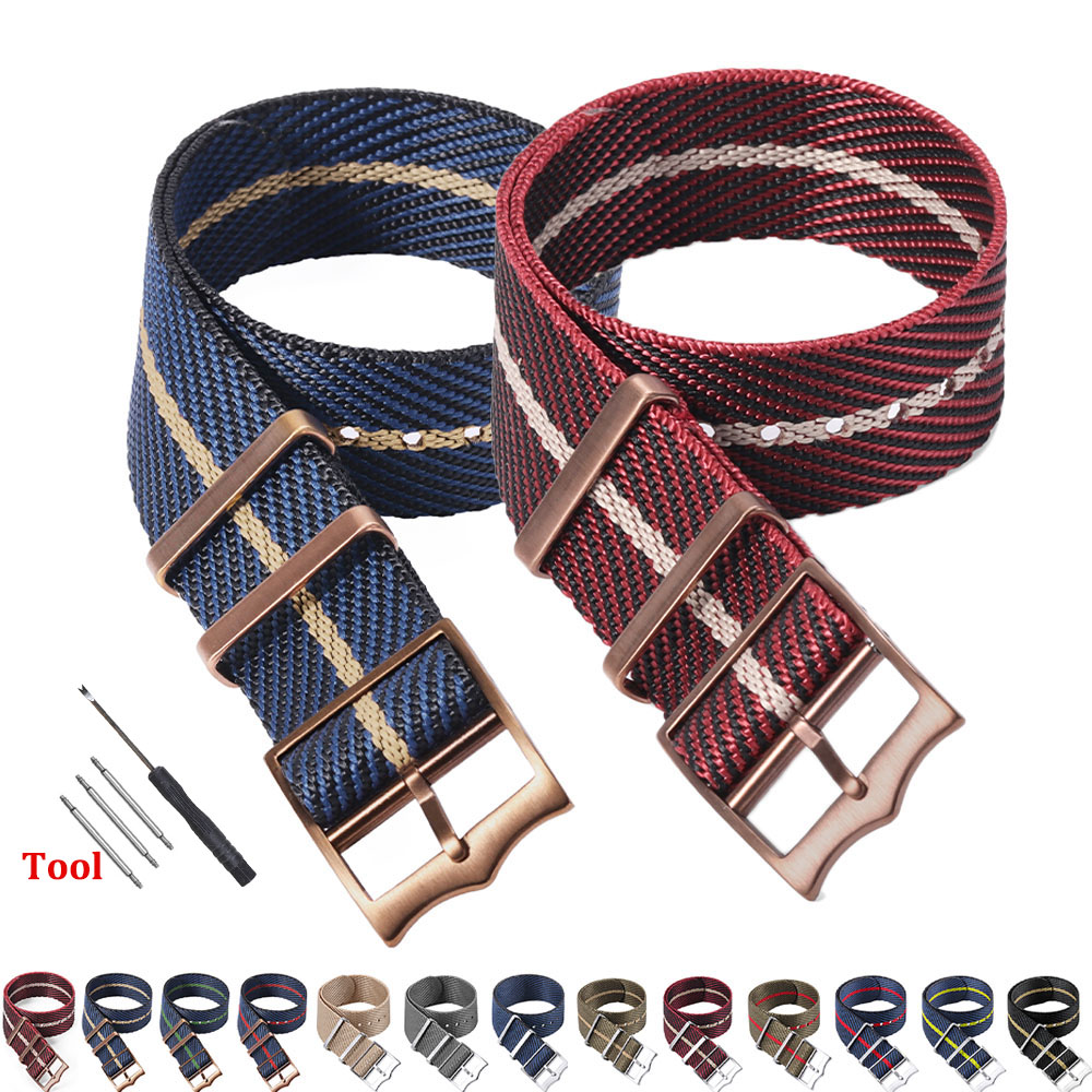 Nato Strap Nylon - สร้อยข้อมือผ้าสำหรับ Rolex สายนาฬิกาข้อมือไนล่อนพรีเมี่ยมสำหรับ TUDOR Army Military