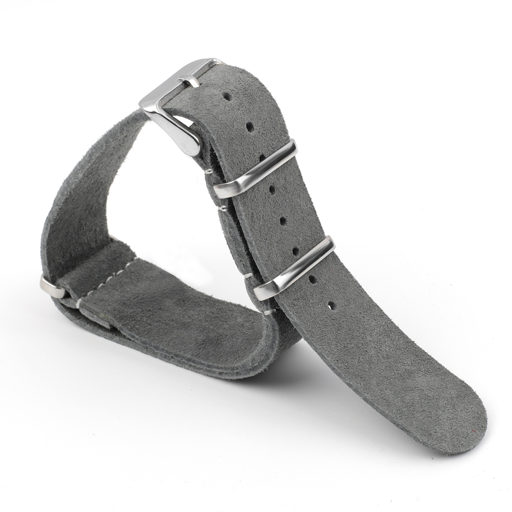 หนังนิ่มนุ่มสายนาฬิกายาว 18 มม - Suede Strap Watch บทวิจารณ์และราคา
