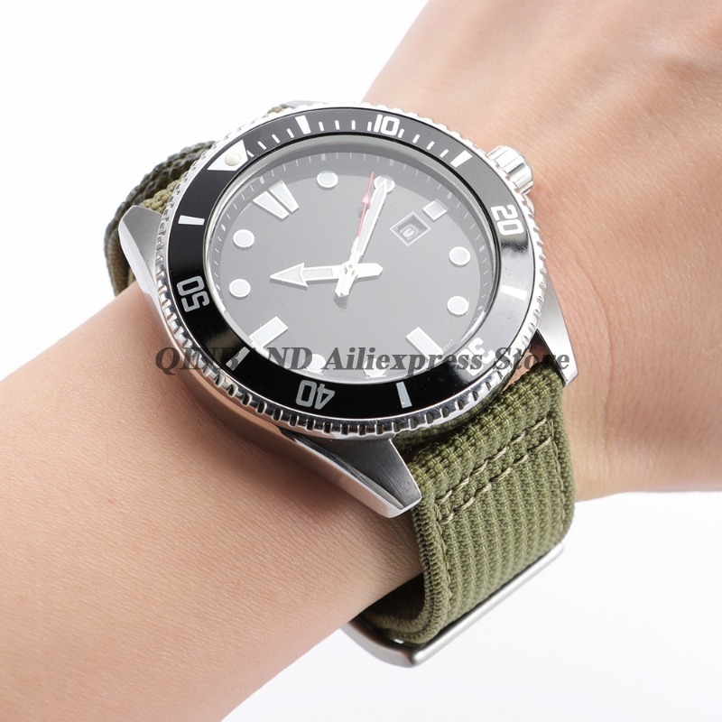 สายรัดข้อมือแบบปลดเร็วขนาด 20  - Canvas Strap Watch บทวิจารณ์และราคา