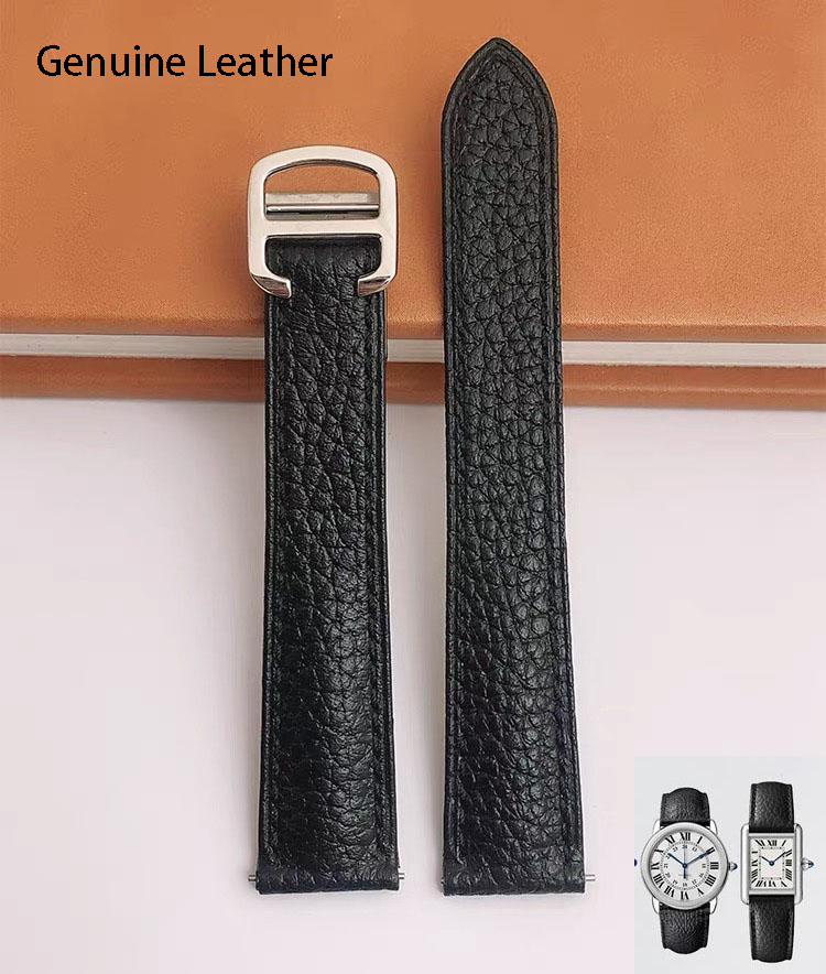 สายนาฬิกาหนังแท้เหมาะสำหรับสาย - Cartier Watch Santos บทวิจารณ์และราคา