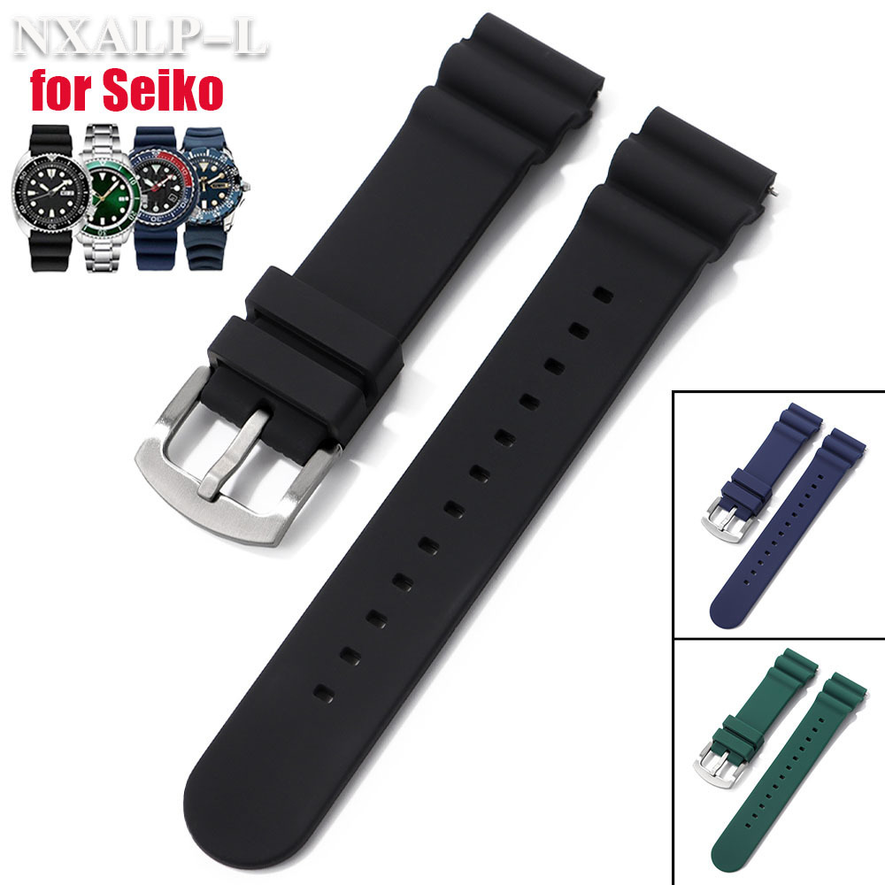 สายนาฬิกาซิลิโคนขนาด 20 มม. 22 - Seiko Watch Prospex บทวิจารณ์และราคา