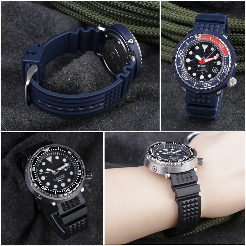 ยางนุ่มวาฟเฟิลสายนาฬิกา 20 มม. - Seiko Watch Prospex บทวิจารณ์และราคา