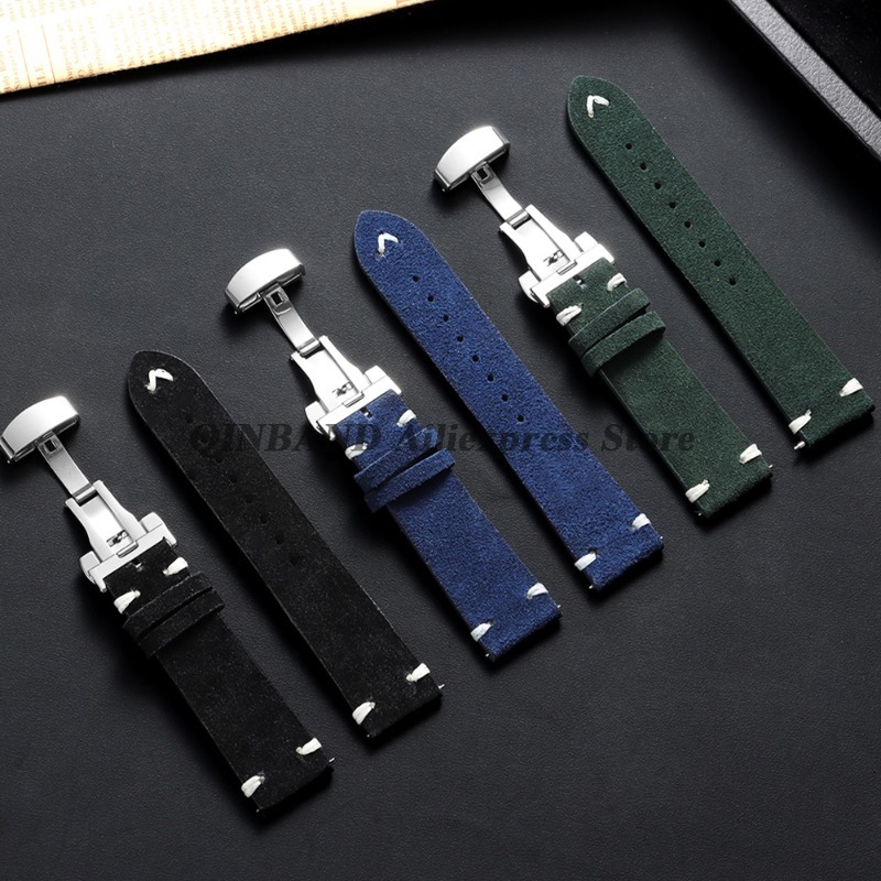 สายนาฬิกาหนังวัวแบบนิ่มขนาด 18 - Suede Strap Watch บทวิจารณ์และราคา