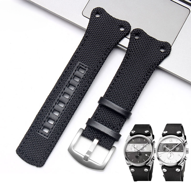 CK สายนาฬิกาข้อมือผ้าใบไนลอนกั - Canvas Strap Watch บทวิจารณ์และราคา