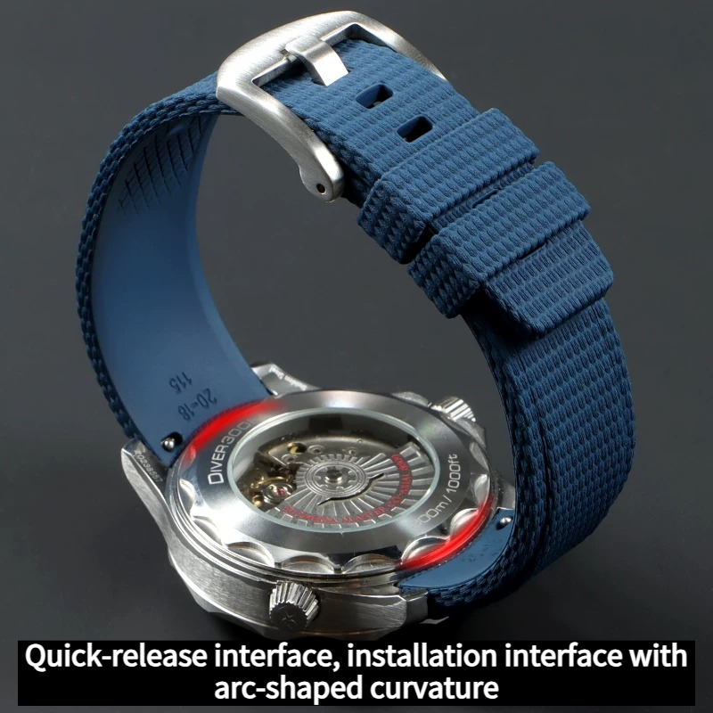 สายนาฬิกาฟลูออโรรับเบอร์โค้งรู - Seiko Watch Prospex บทวิจารณ์และราคา