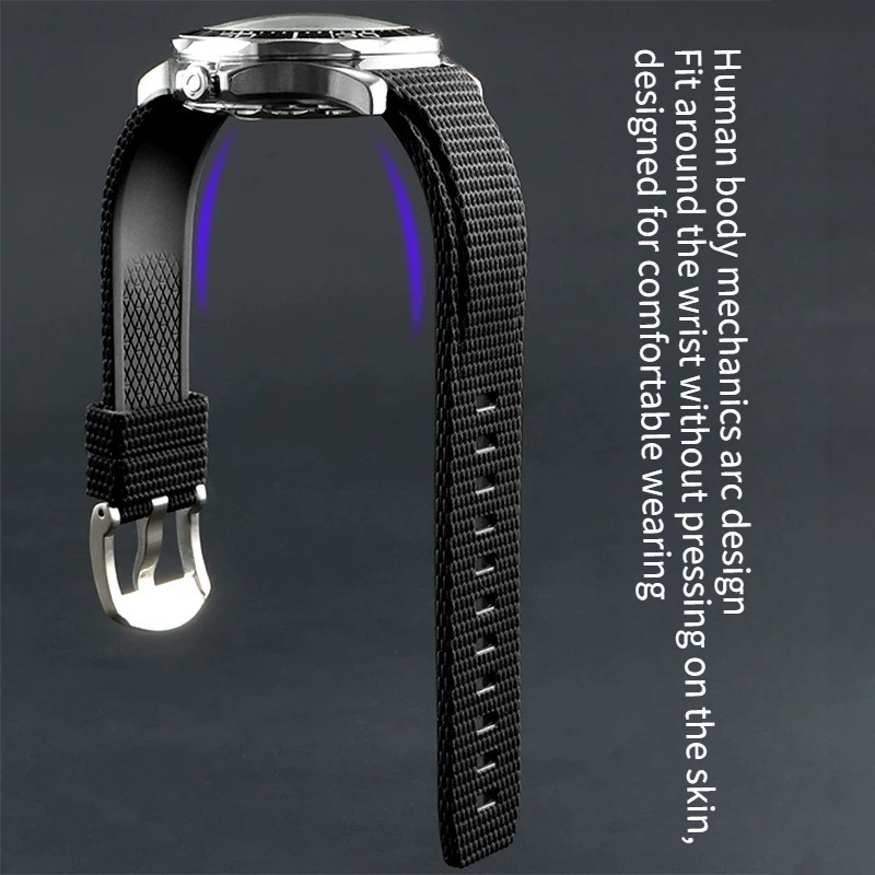 สายนาฬิกาฟลูออโรรับเบอร์โค้งรู - Seiko Watch Prospex บทวิจารณ์และราคา
