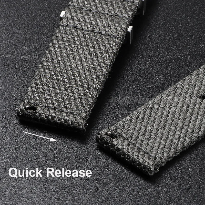 20 มม.22 มม.ผ้าฝ้ายไนลอนสายนาฬ - Nato Strap Nylon บทวิจารณ์และราคา