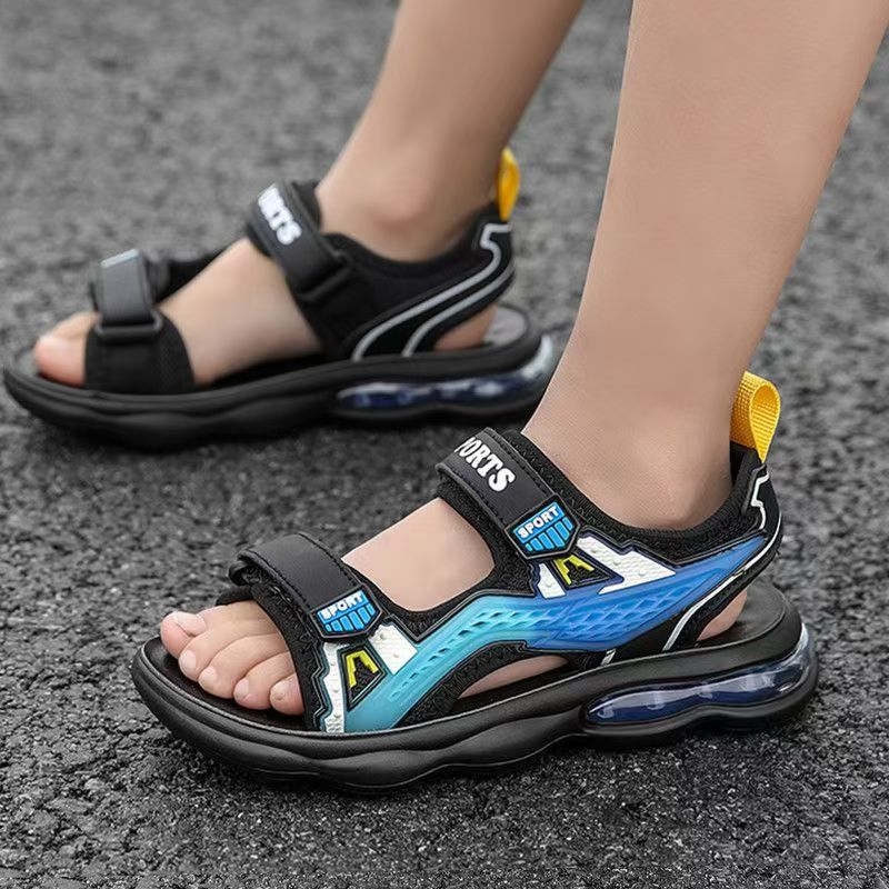 เด็กฤดูร้อนใหม่เปิดนิ้วเท้าสบา - Sport Loop Velcro บทวิจารณ์และราคา