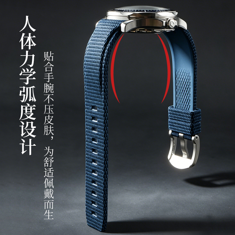 สายนาฬิกาฟลูออโรรับเบอร์แบบโค้ - Omega Watch Speedmaster บทวิจารณ์และราคา